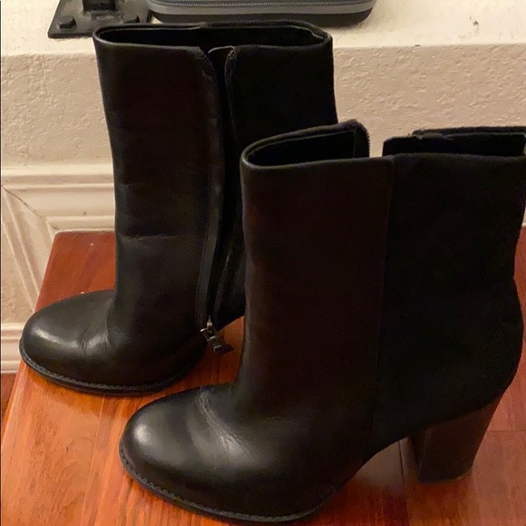 Sam Edelman Suede/Leather Booties - Picture 2 of 7